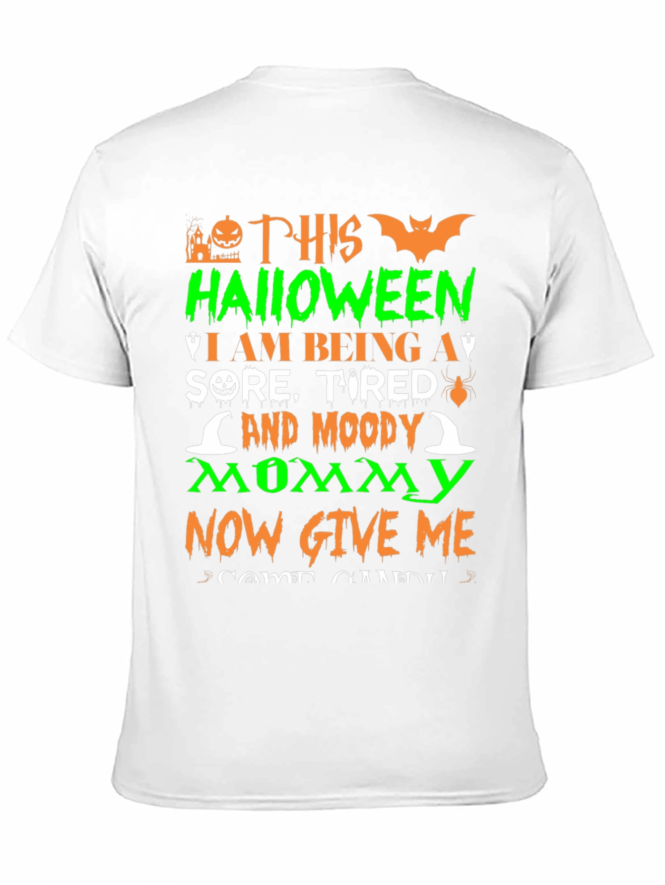 Halloween Moody Mommy Graphic T-Shirt