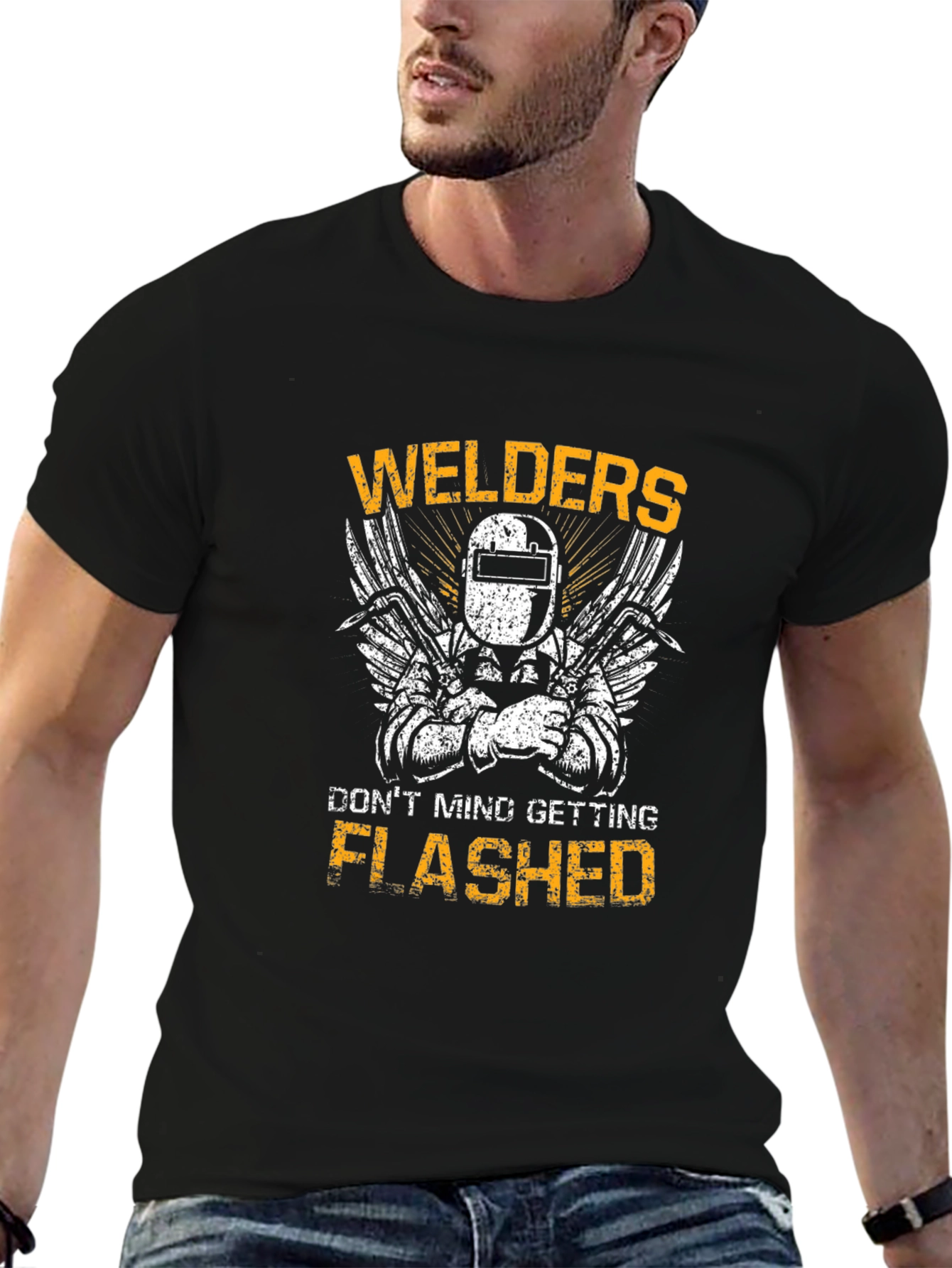 Welder Flashed Graphic T-Shirt
