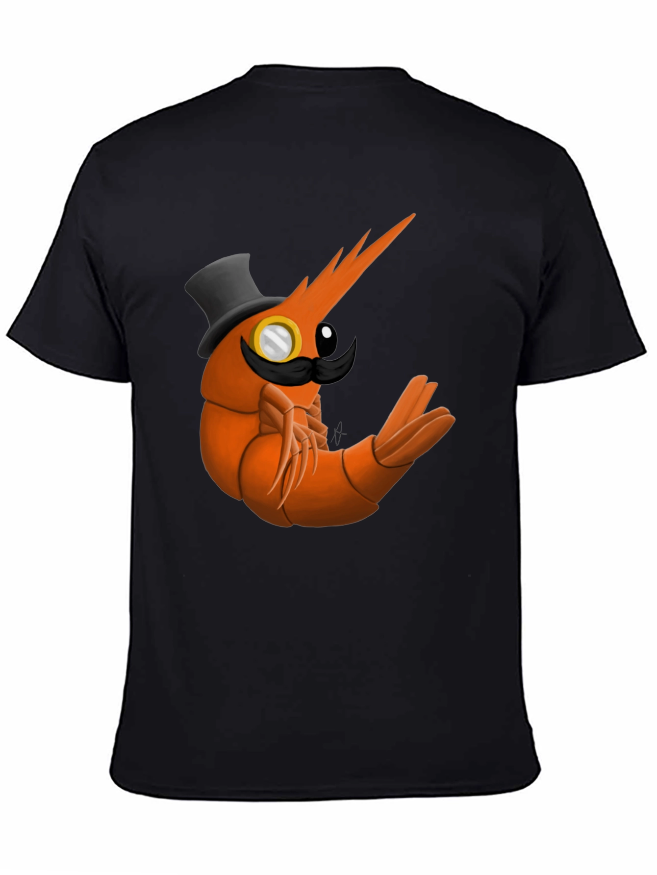 Dapper Shrimp T-Shirt - Humorous Seafood Graphic Tee