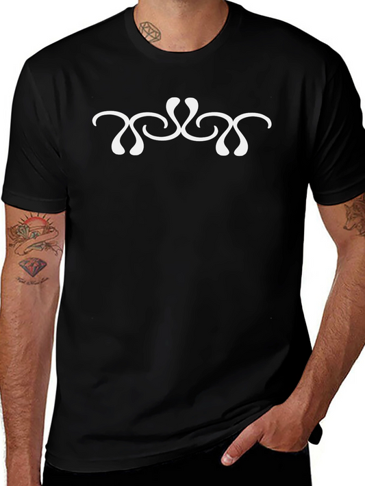 Abstract Graphic Black T-Shirt