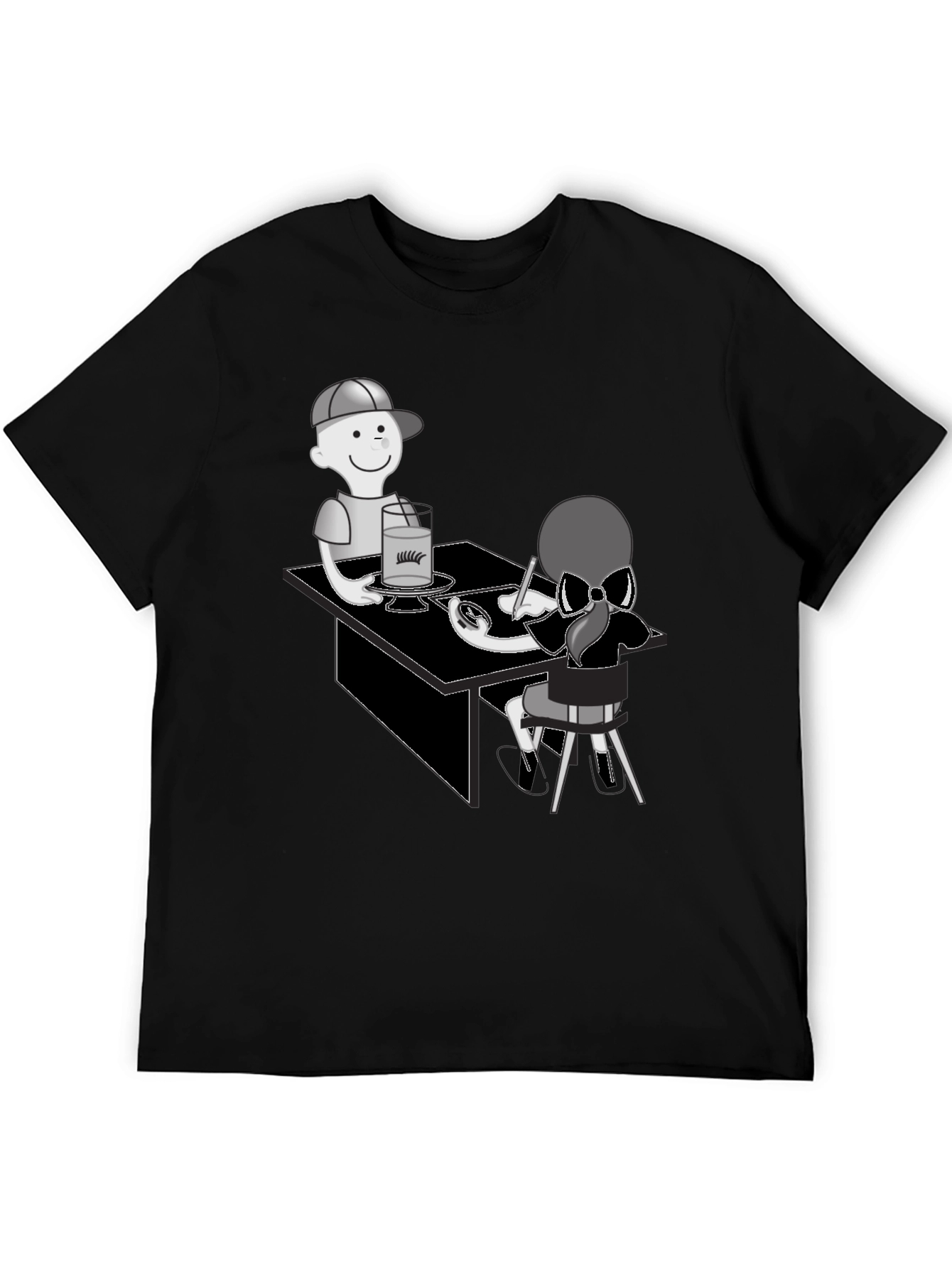 Cartoon Graphic T-Shirt - Artist Theme