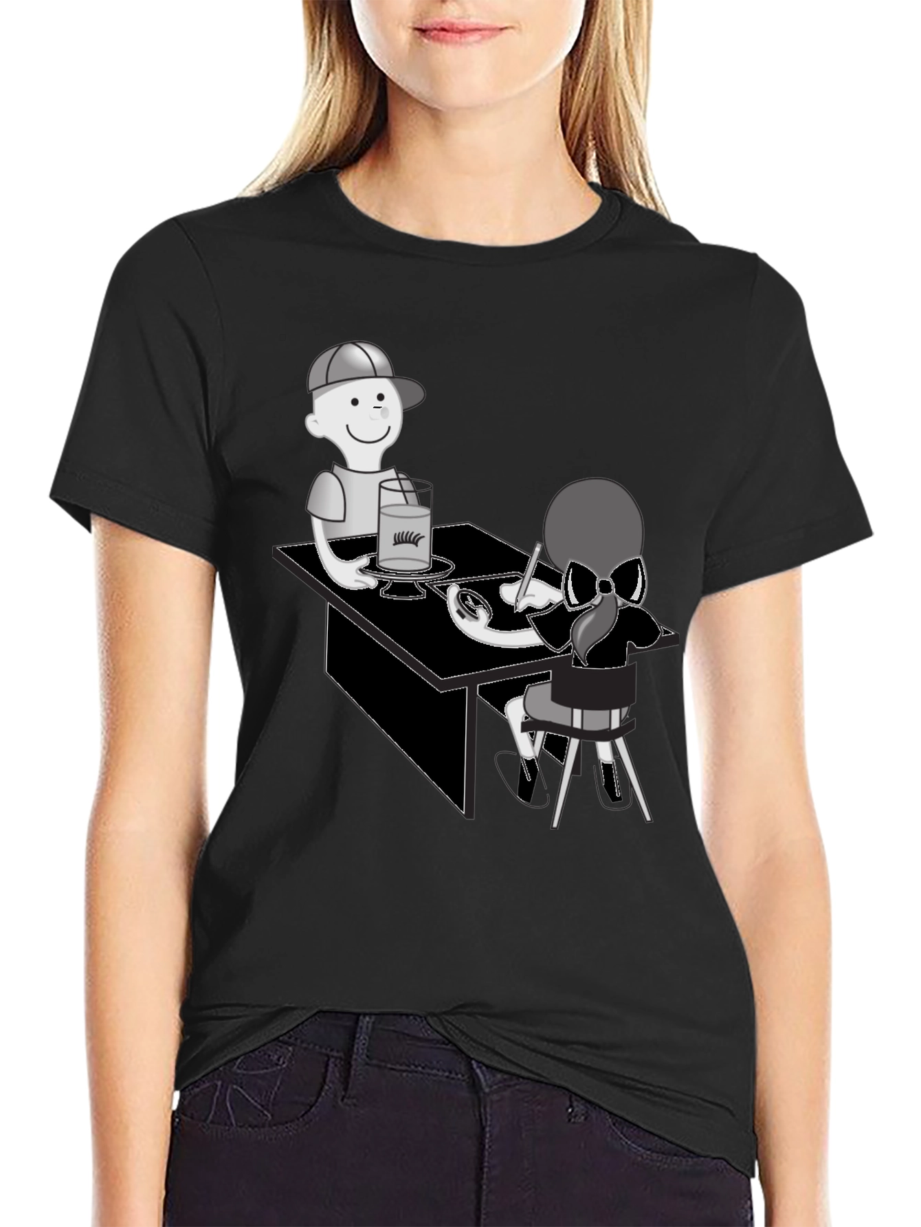 Cartoon Graphic T-Shirt - Artist Theme