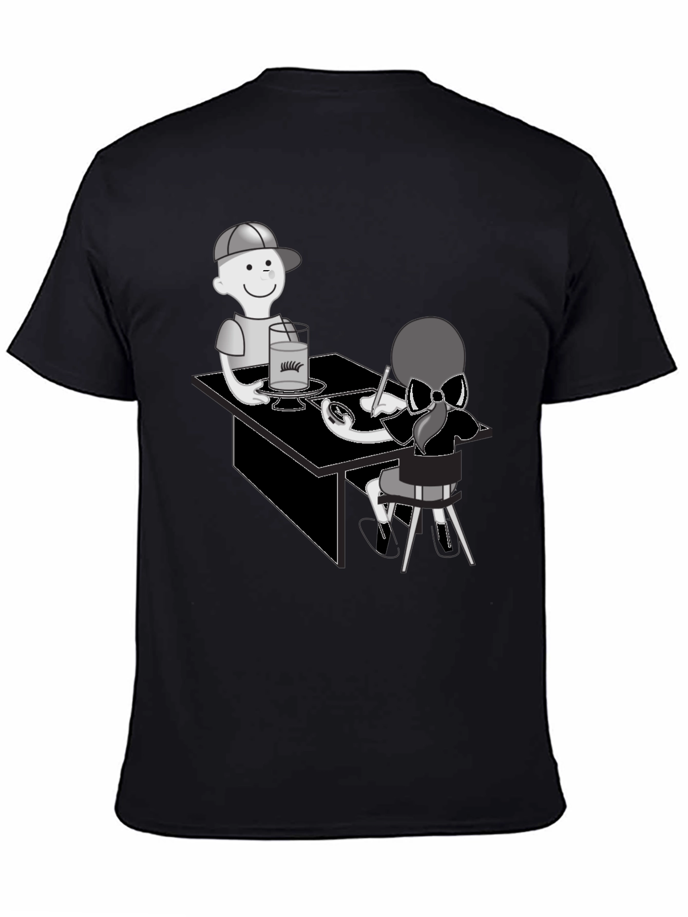 Cartoon Graphic T-Shirt - Artist Theme