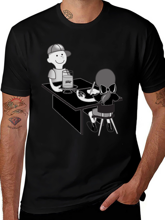 Cartoon Graphic T-Shirt - Artist Theme