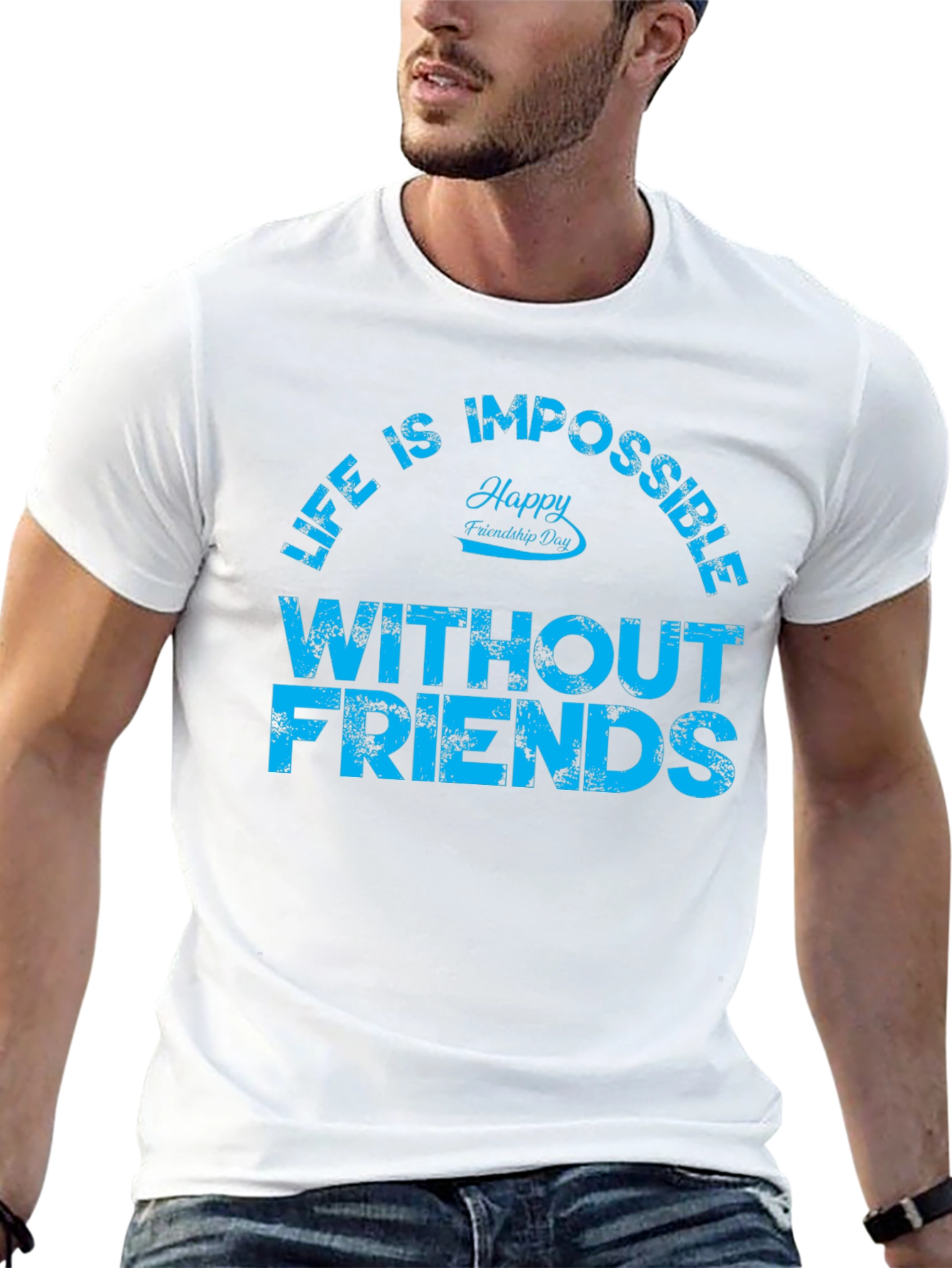 Friendship Day Graphic Tee - Life Without Friends