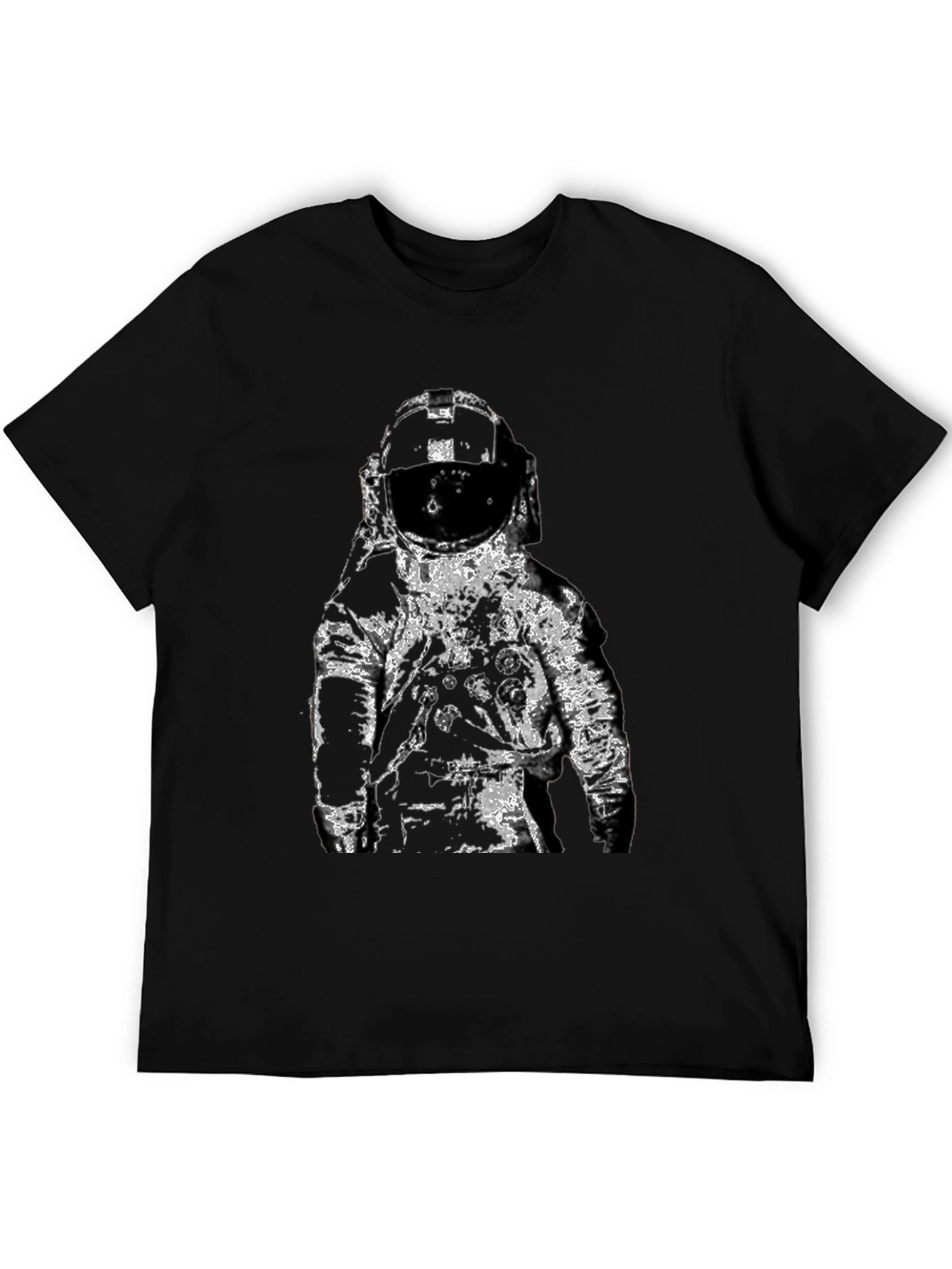 Astronaut Graphic T-Shirt - Black Cotton Tee
