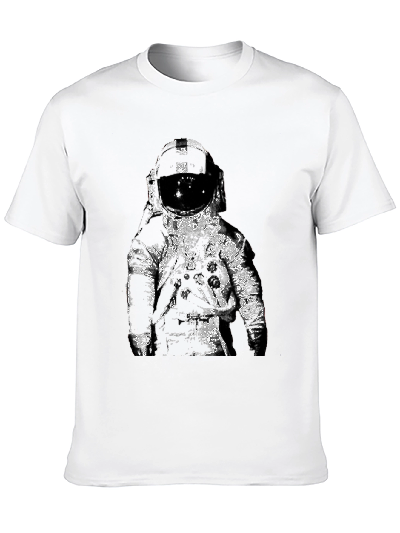 Astronaut Graphic T-Shirt - Black Cotton Tee