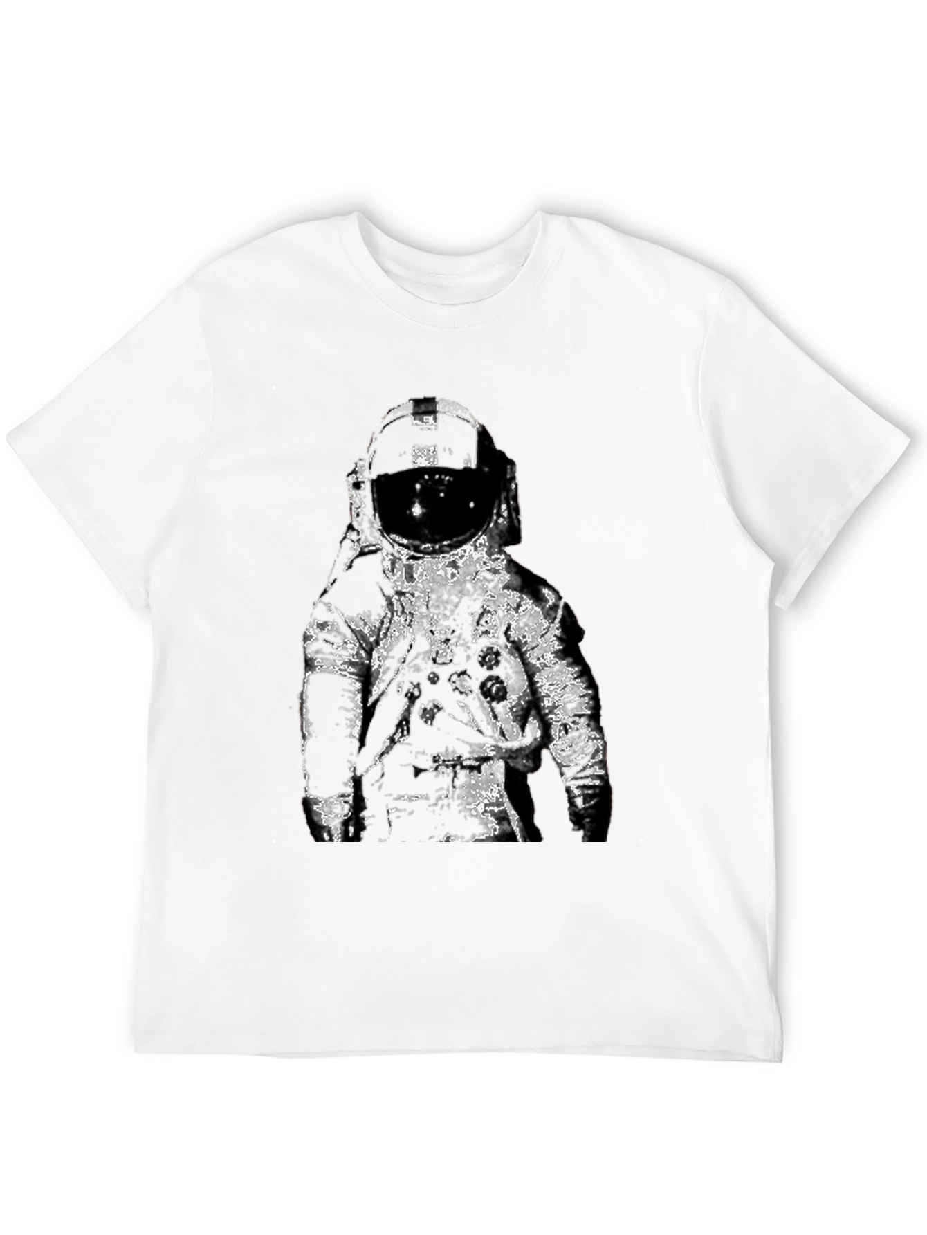 Astronaut Graphic T-Shirt - Black Cotton Tee