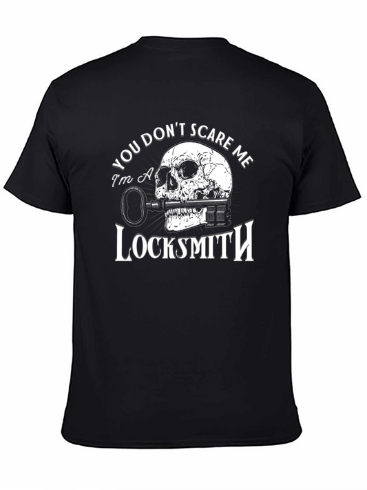 Locksmith Skull Graphic T-Shirt - You Dont Scare Me