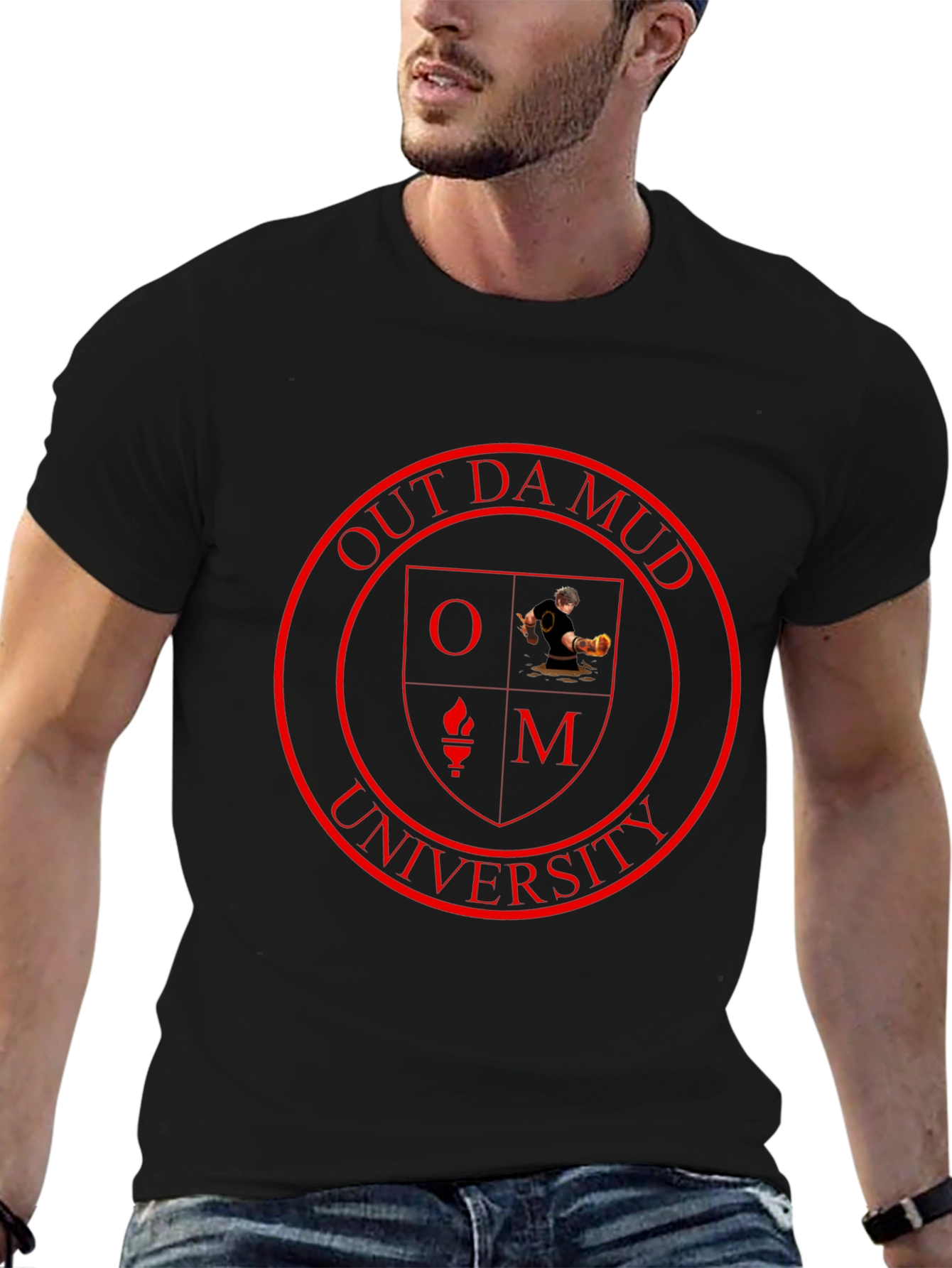 Out Da Mud University Black T-Shirt