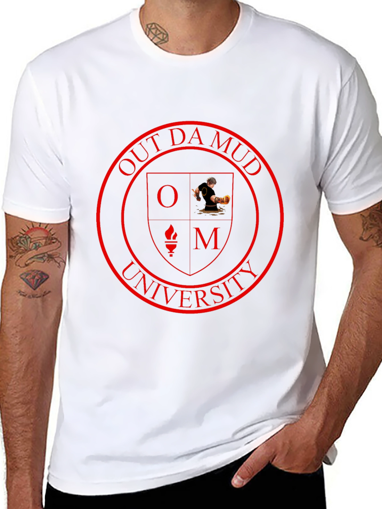 Out Da Mud University Black T-Shirt