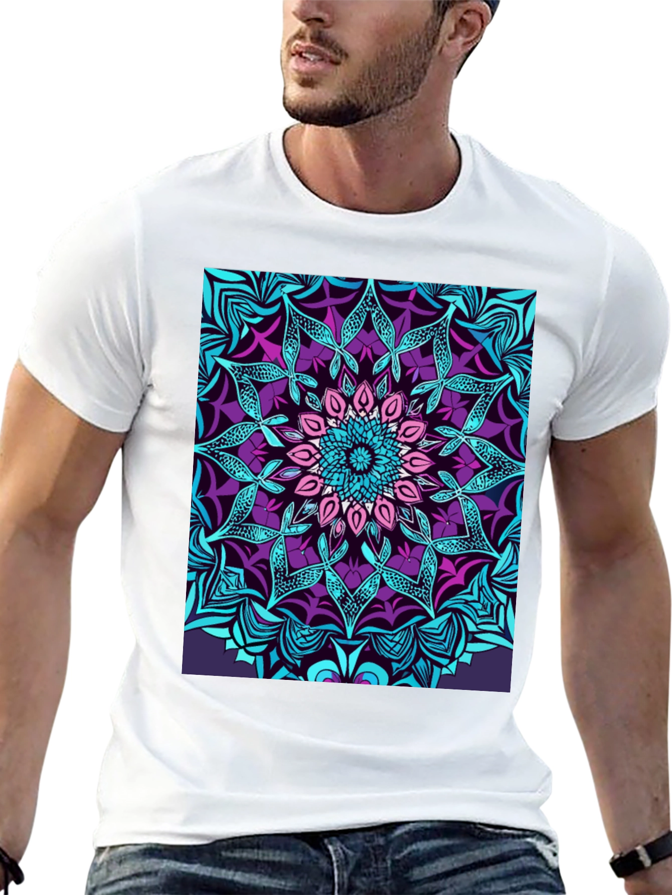 Vibrant Mandala Graphic Tee