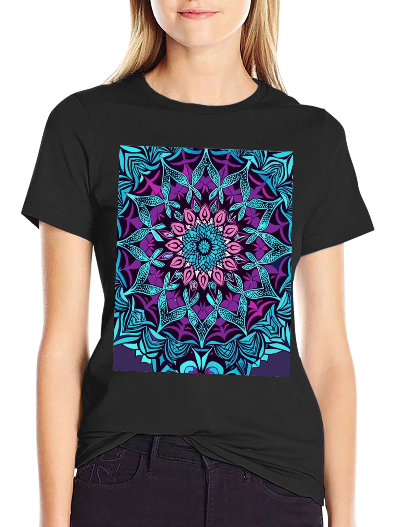 Vibrant Mandala Graphic Tee