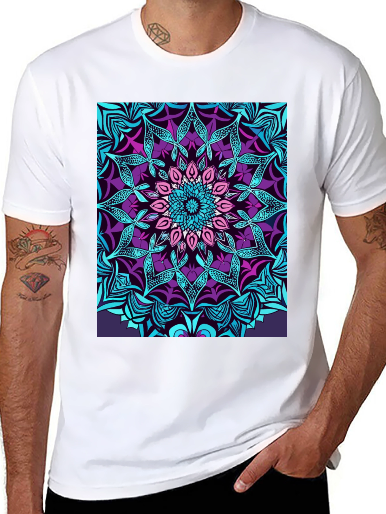 Vibrant Mandala Graphic Tee