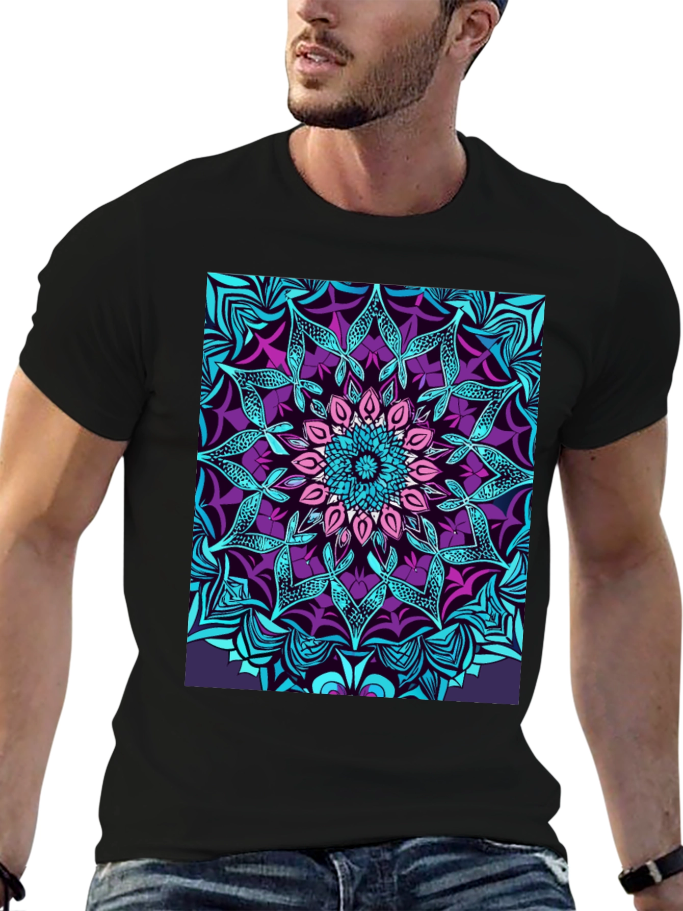 Vibrant Mandala Graphic Tee