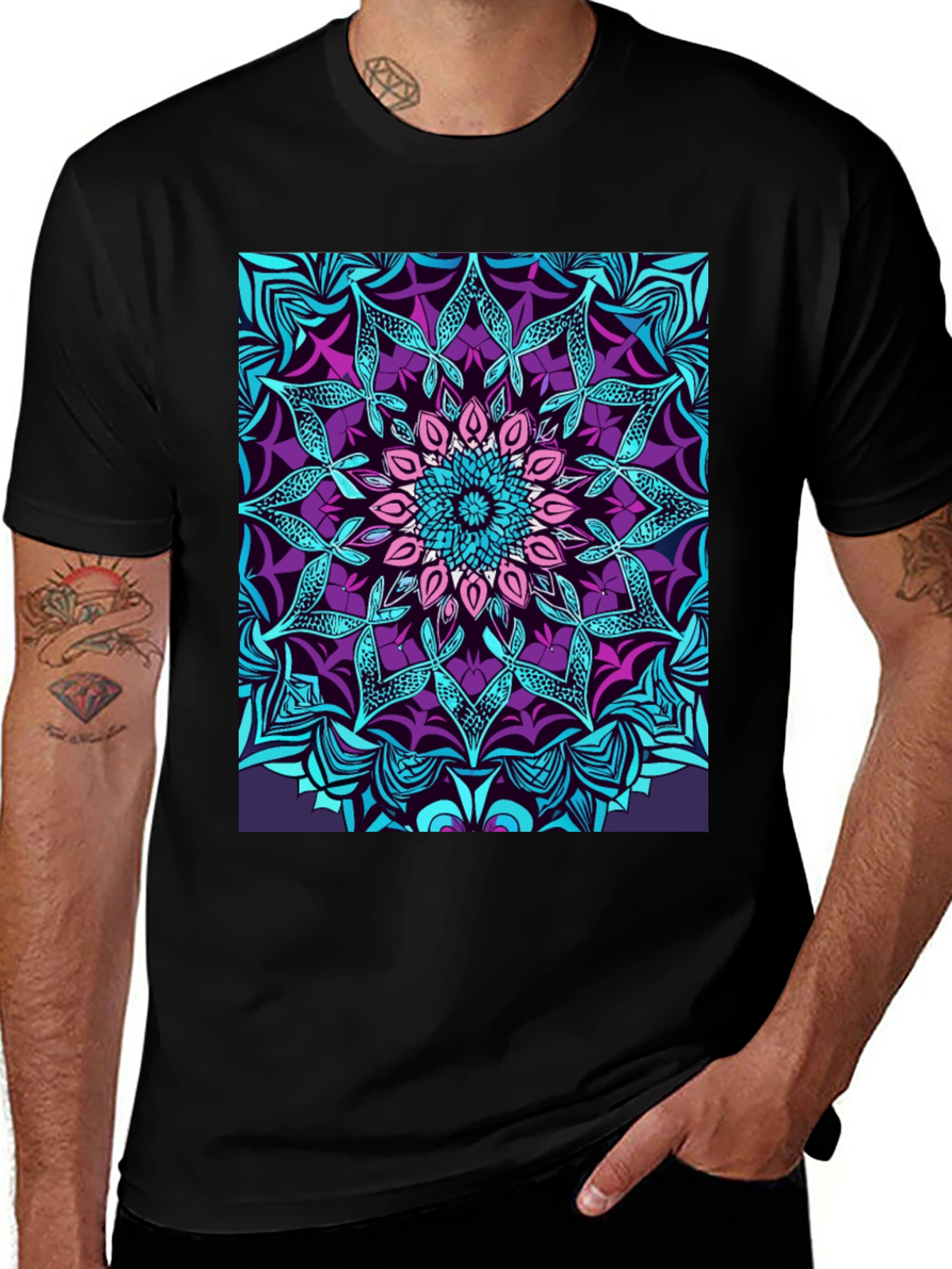 Vibrant Mandala Graphic Tee