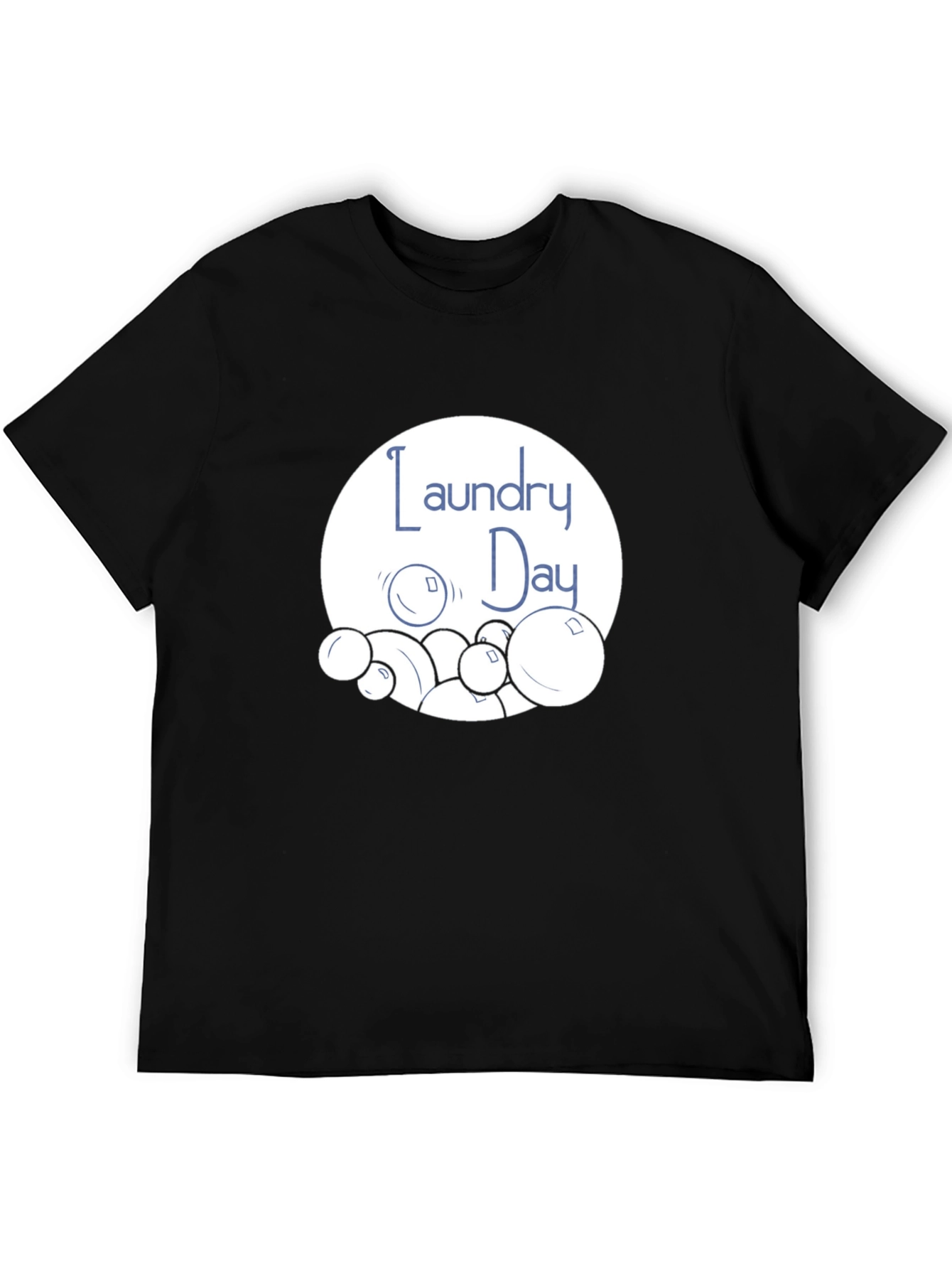Laundry Day Graphic T-Shirt - Black Cotton Tee
