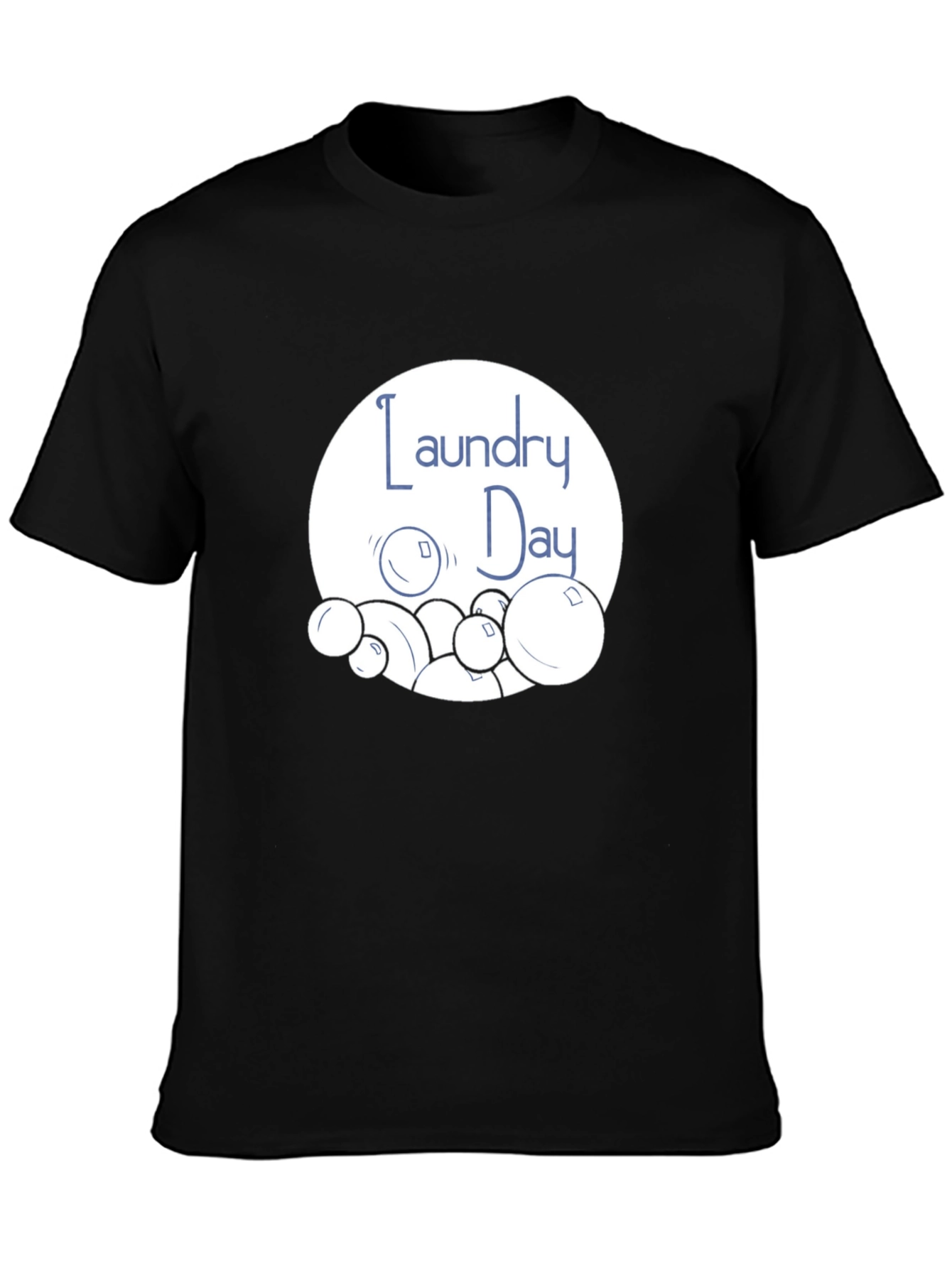 Laundry Day Graphic T-Shirt - Black Cotton Tee