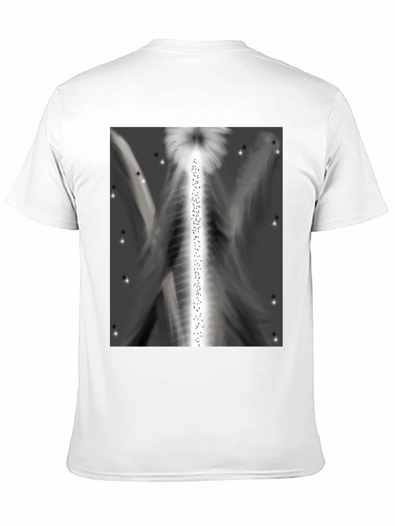 Abstract Angel Wings Graphic T-Shirt