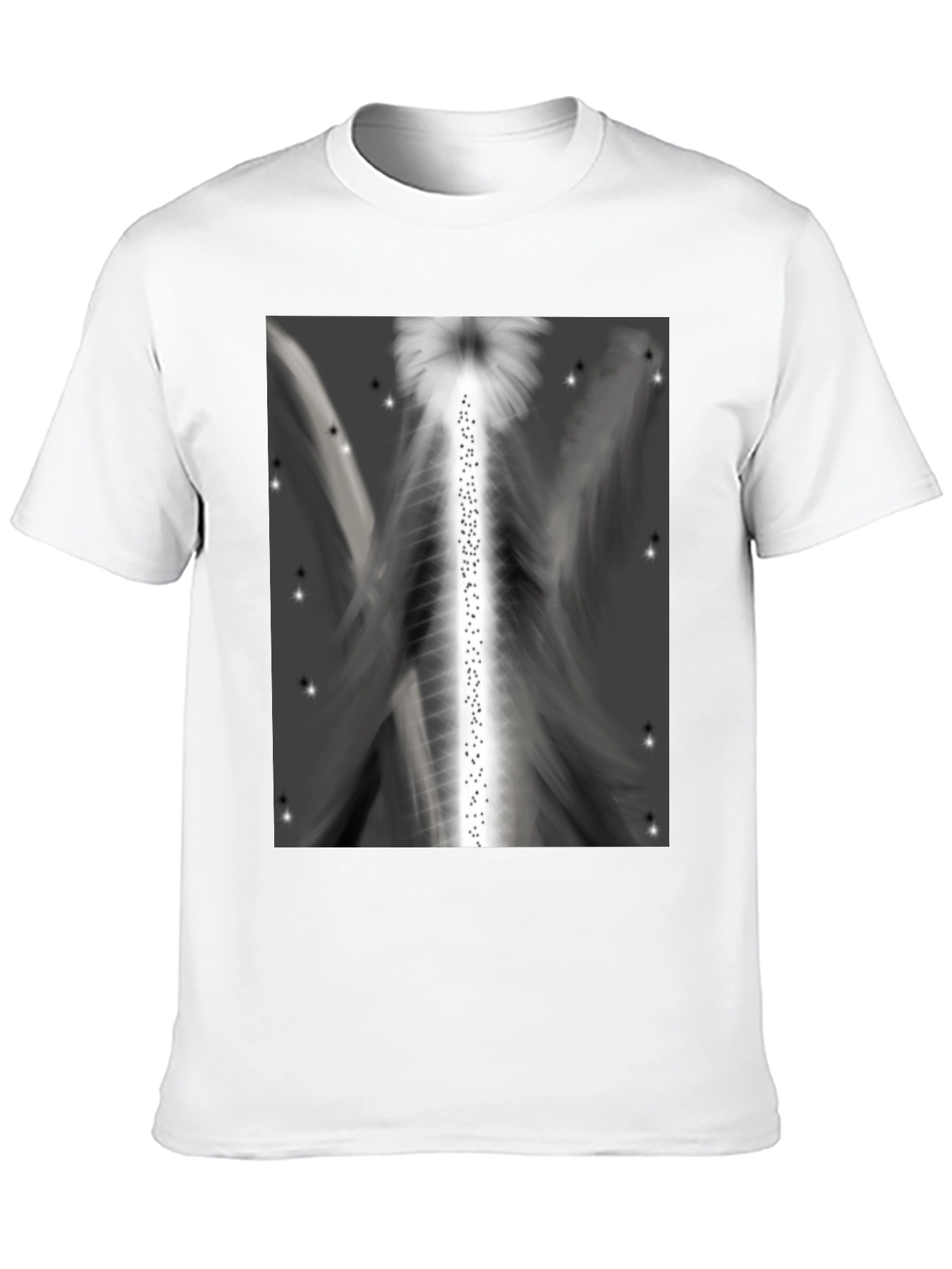 Abstract Angel Wings Graphic T-Shirt