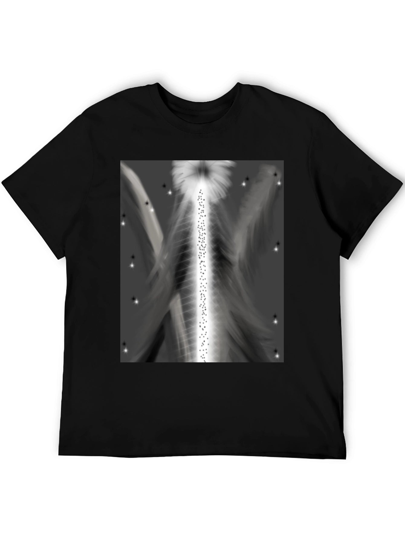 Abstract Angel Wings Graphic T-Shirt
