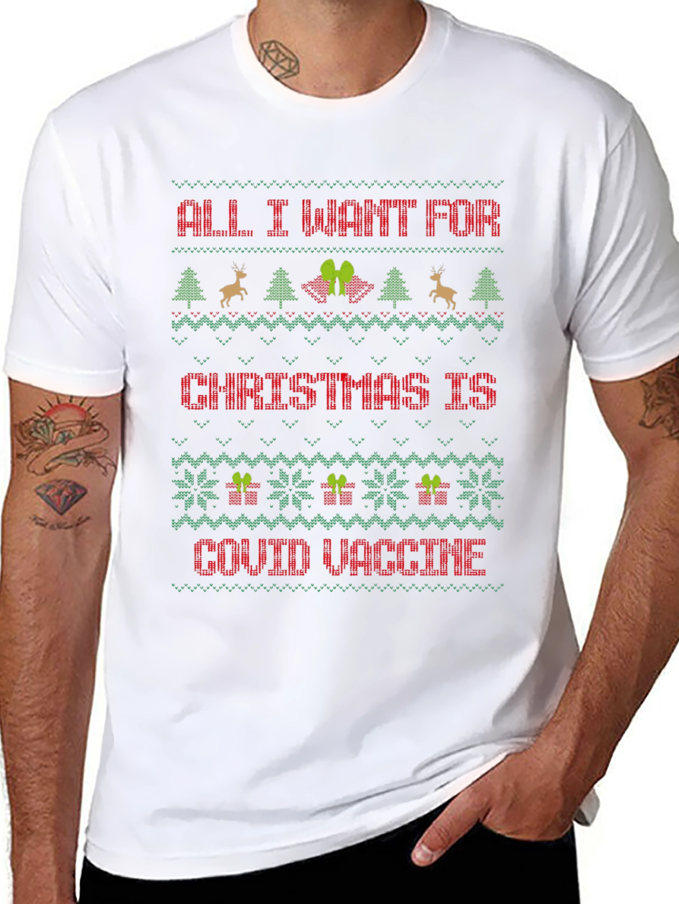 COVID Vaccine Christmas T-Shirt