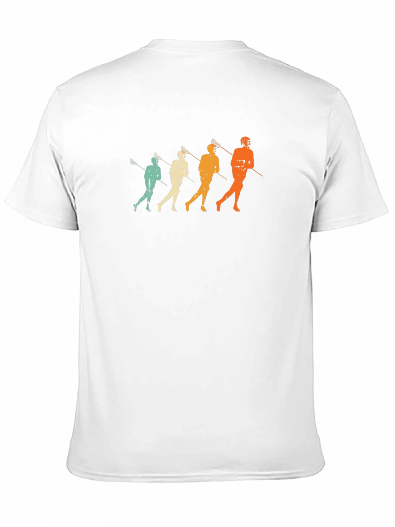Retro Lacrosse Player Graphic T-Shirt