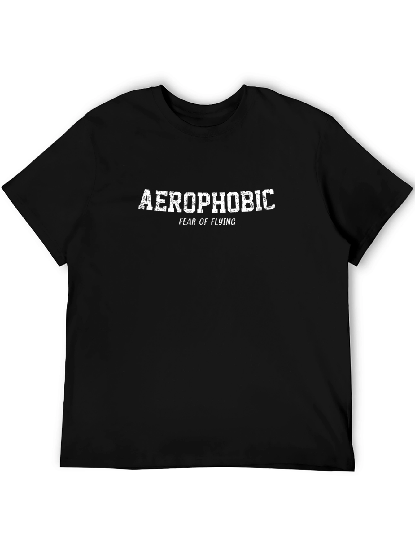Aerophobic Fear of Flying Graphic Tee - Black