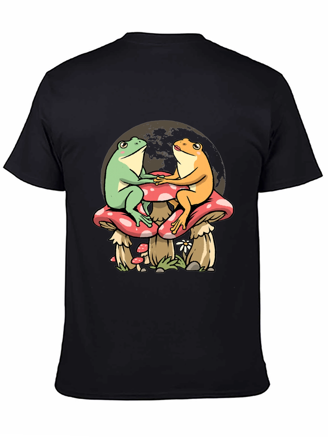 Frog Couple Mushroom T-Shirt - Unique Graphic Tee