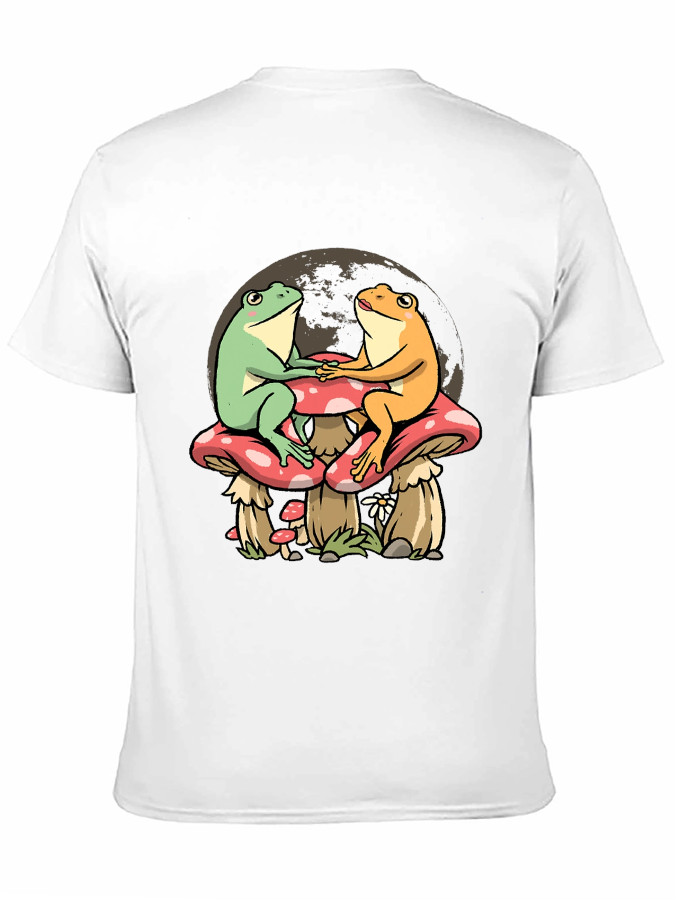Frog Couple Mushroom T-Shirt - Unique Graphic Tee