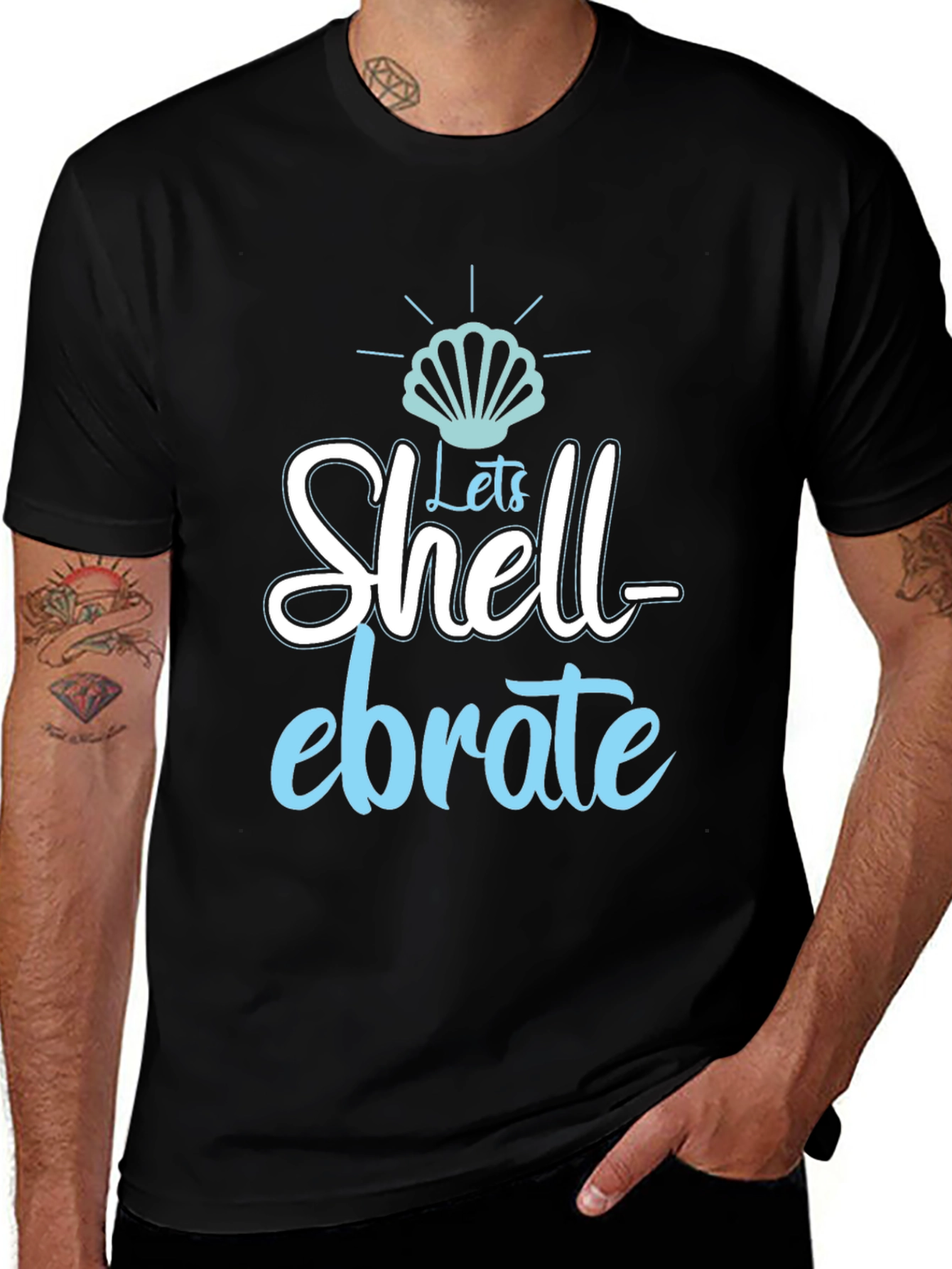 Shell-ebrate Graphic Tee - Beach Party Ready!