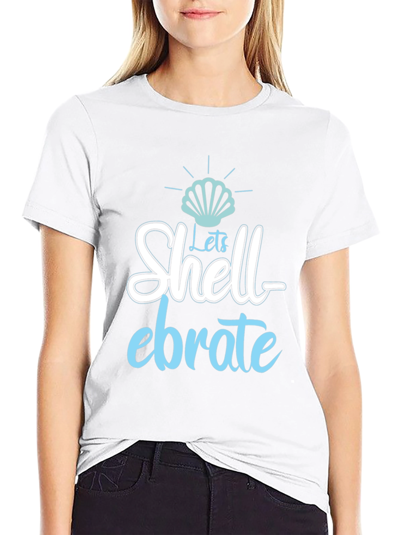 Shell-ebrate Graphic Tee - Beach Party Ready!
