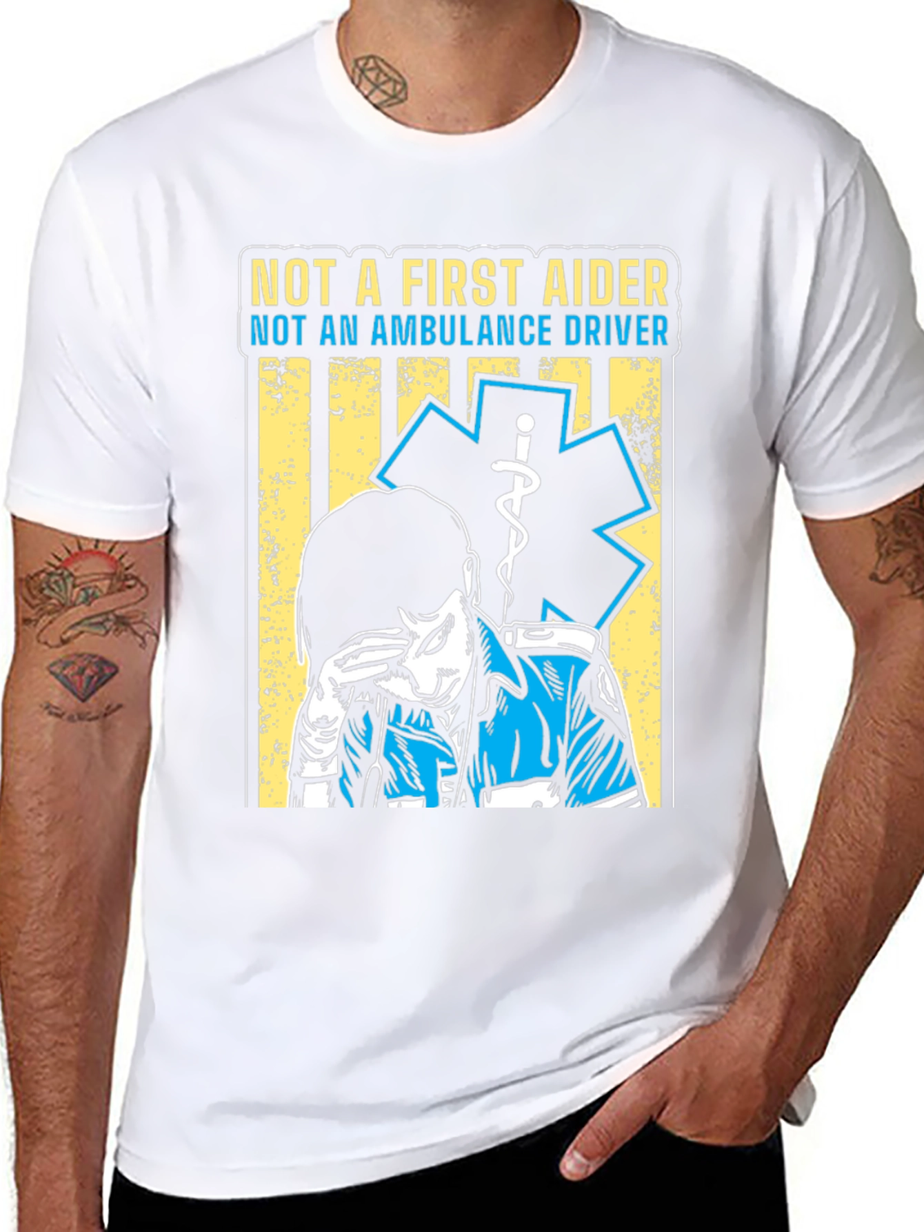 Not A First Aider T-Shirt - EMT Design