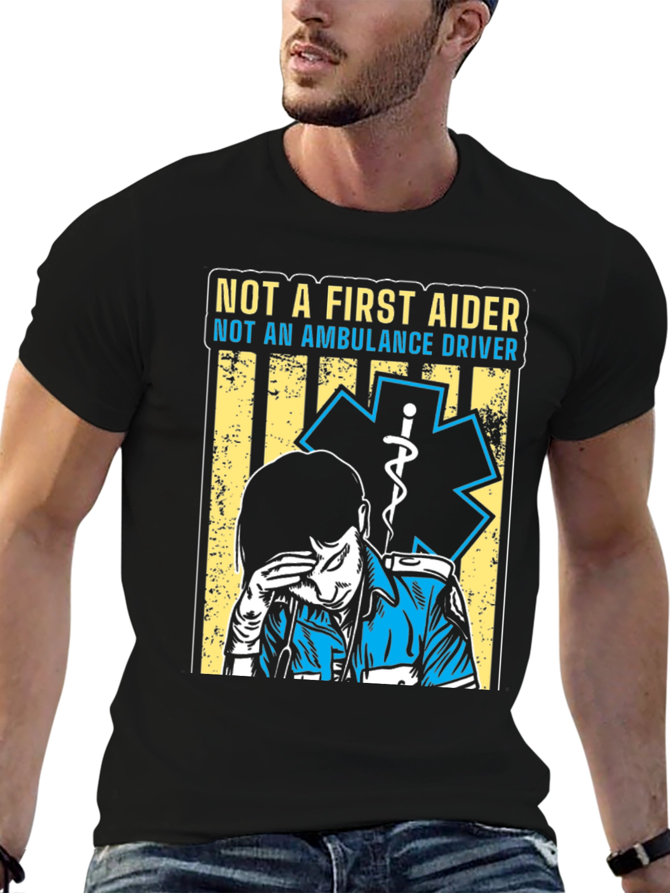 Not A First Aider T-Shirt - EMT Design