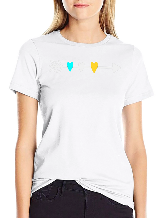 Heart Arrow Graphic Tee - Stylish Comfort