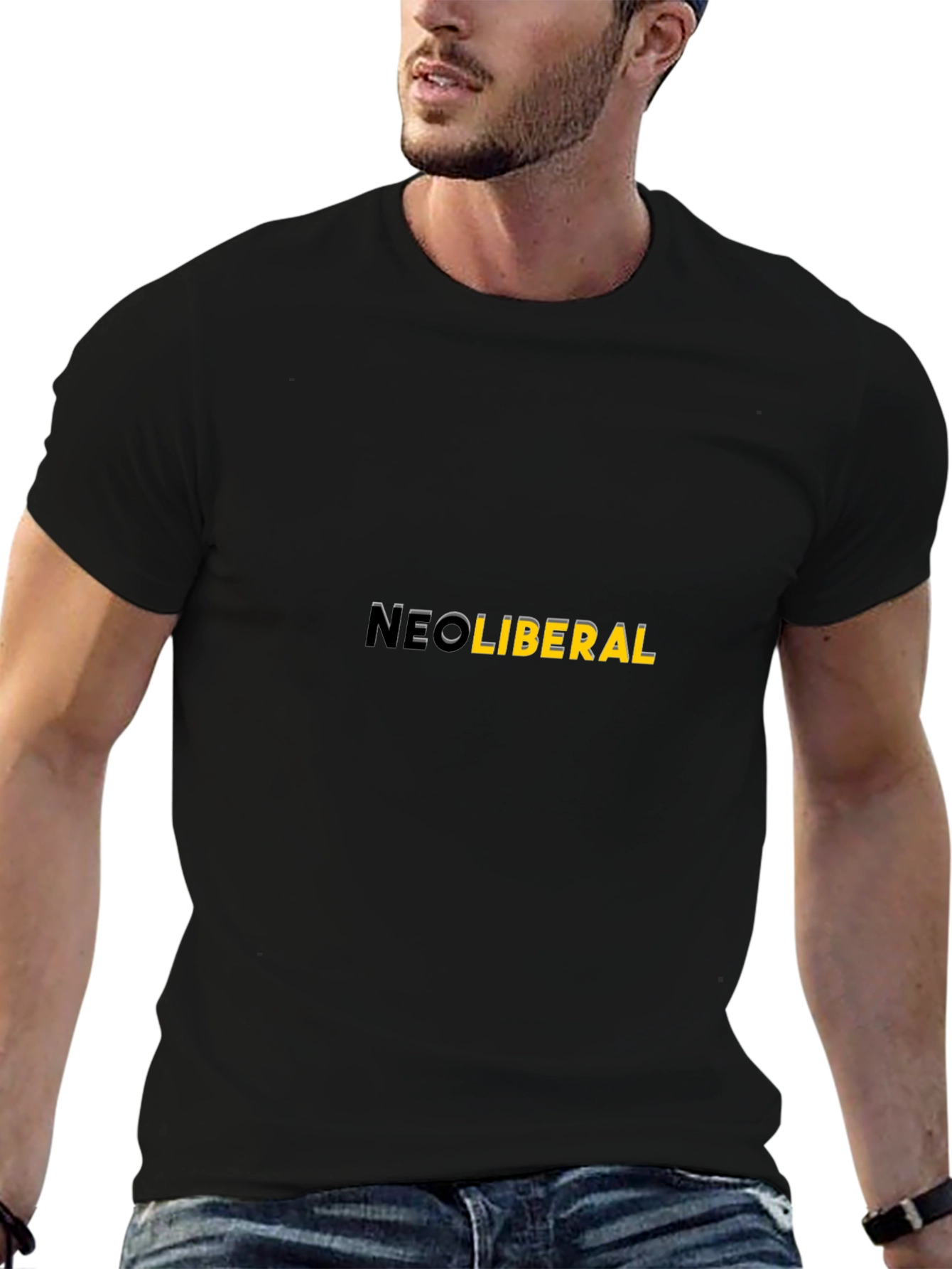 Neoliberal Graphic Tee - Black Unisex T-Shirt