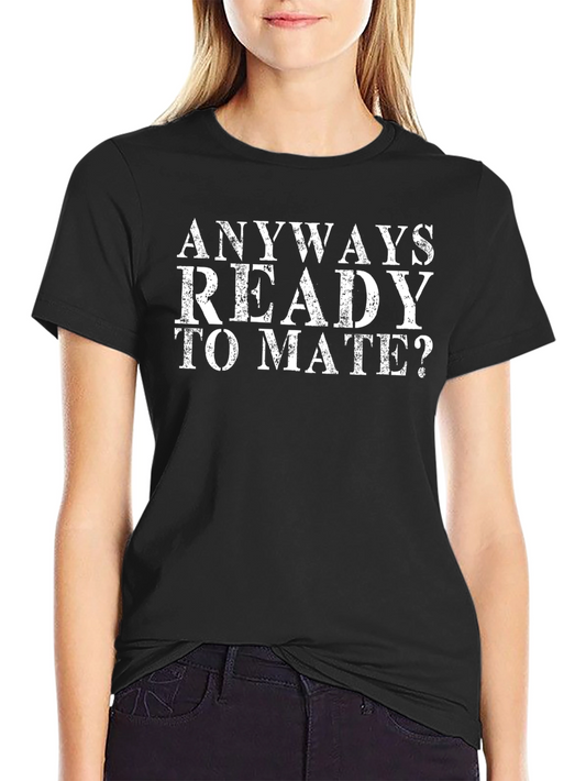 Anyways Ready To Mate Black Graphic Tee