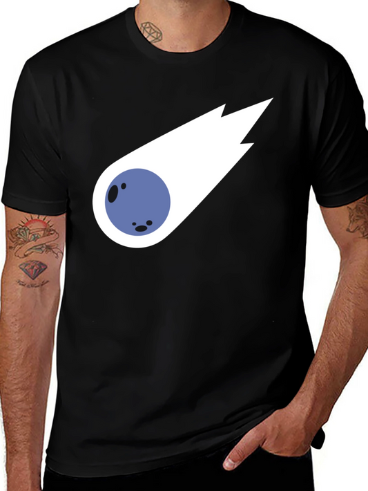 Black Comet T-Shirt - Trendy Graphic Tee