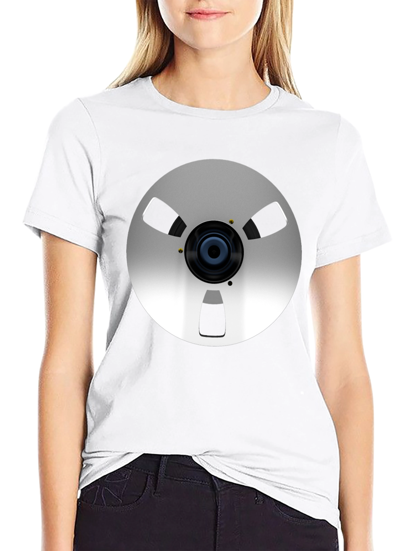 Retro Reel-to-Reel Graphic T-Shirt
