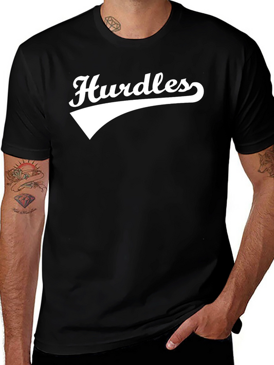 Hurdles Black Graphic Tee