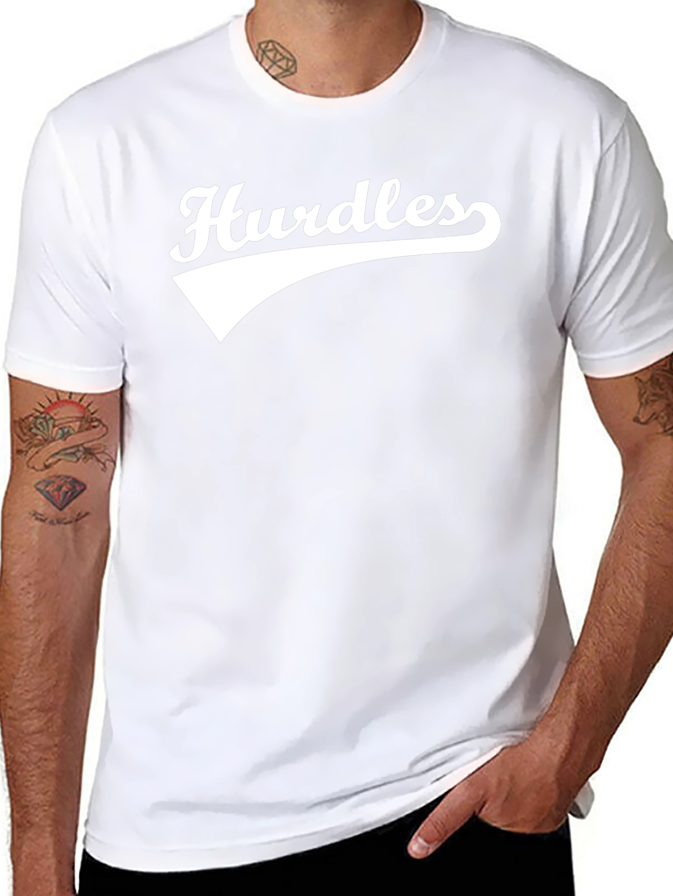 Hurdles Black Graphic Tee