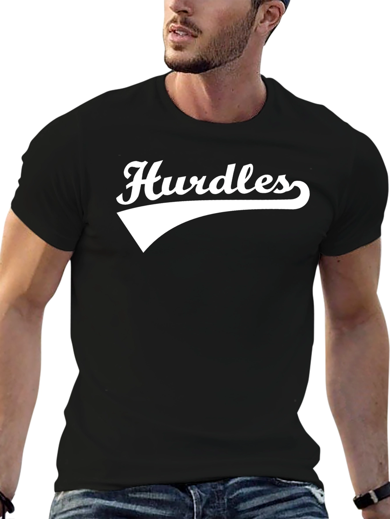 Hurdles Black Graphic Tee