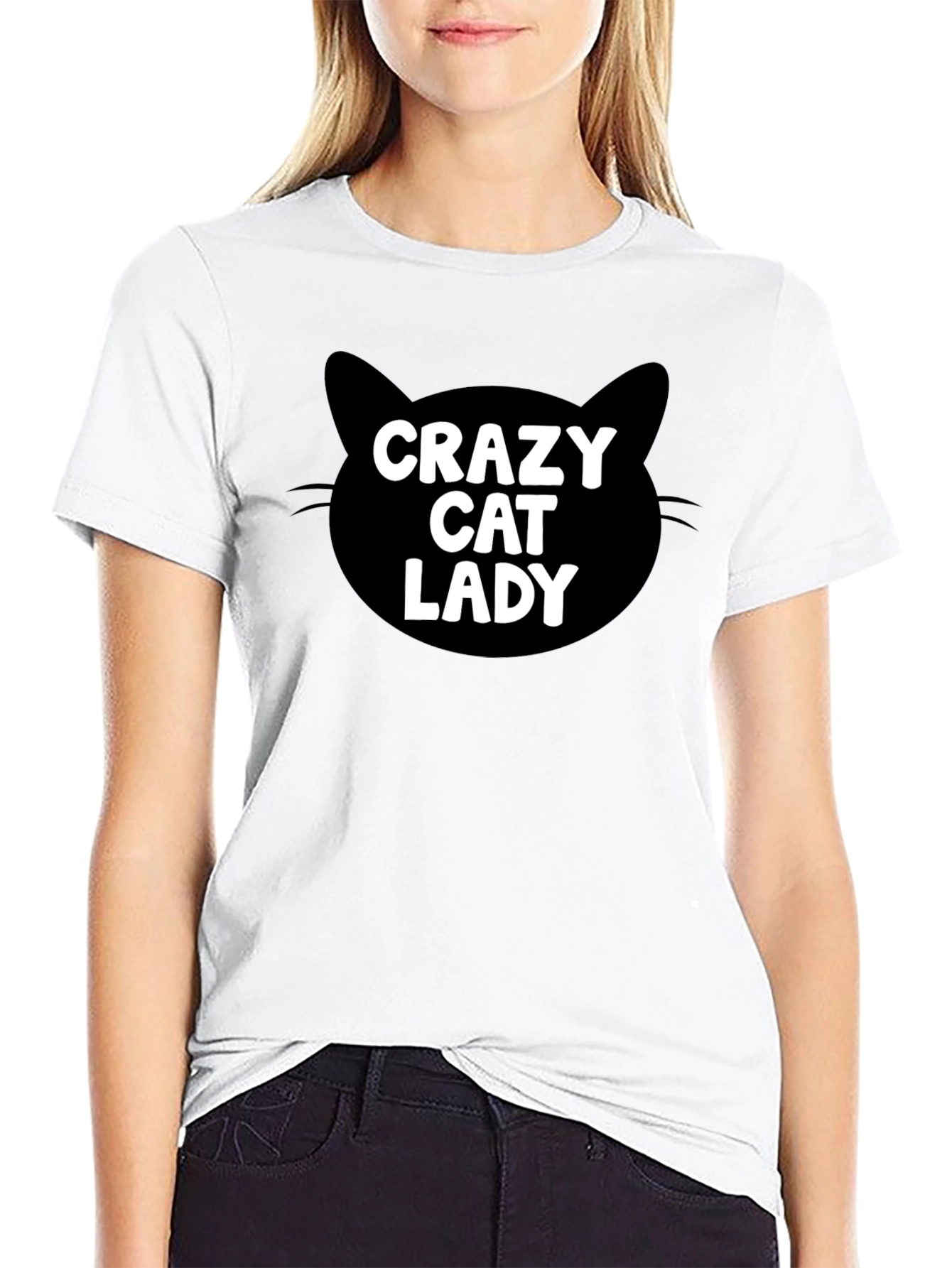 Crazy Cat Lady T-Shirt - Black