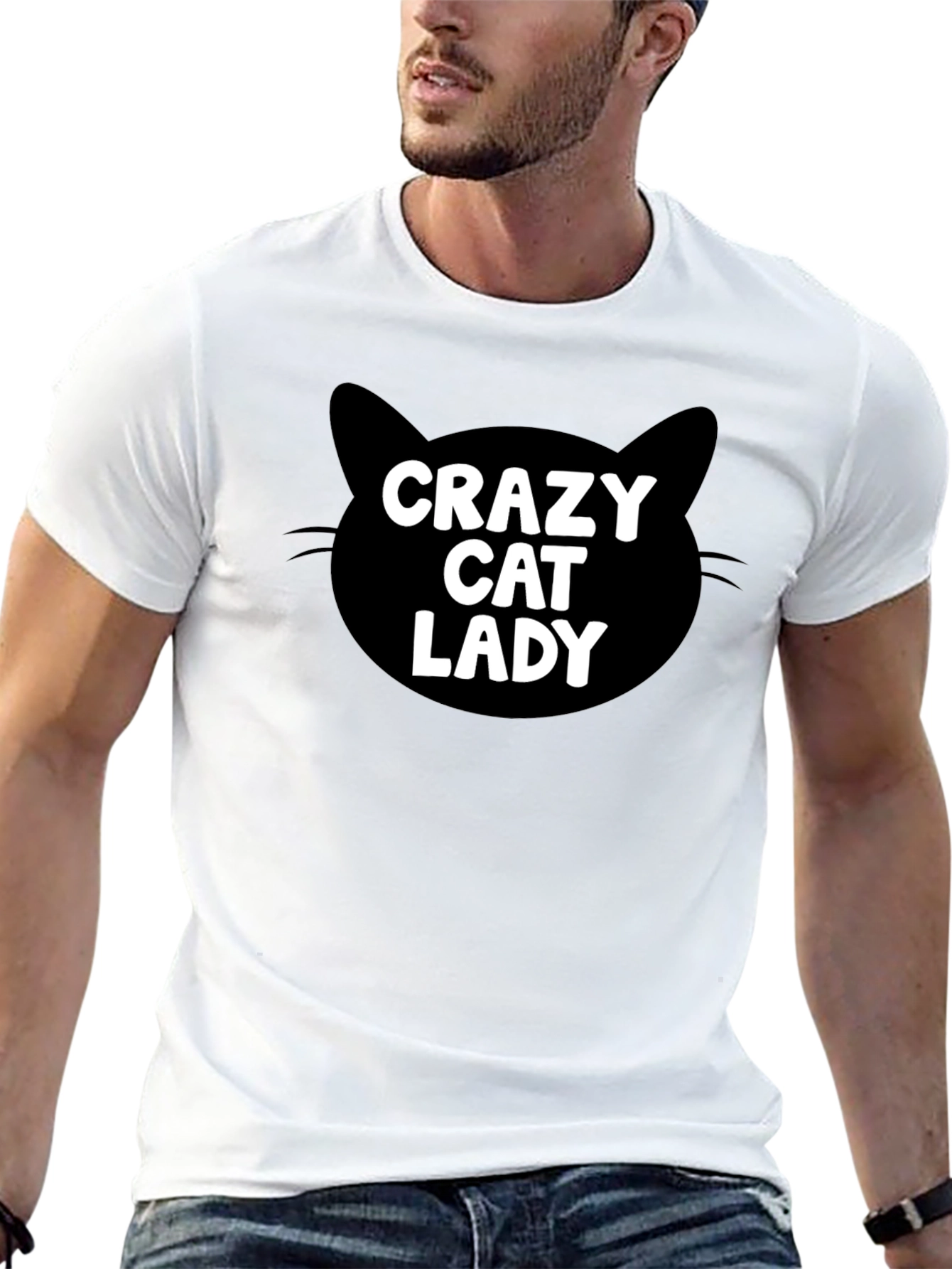Crazy Cat Lady T-Shirt - Black
