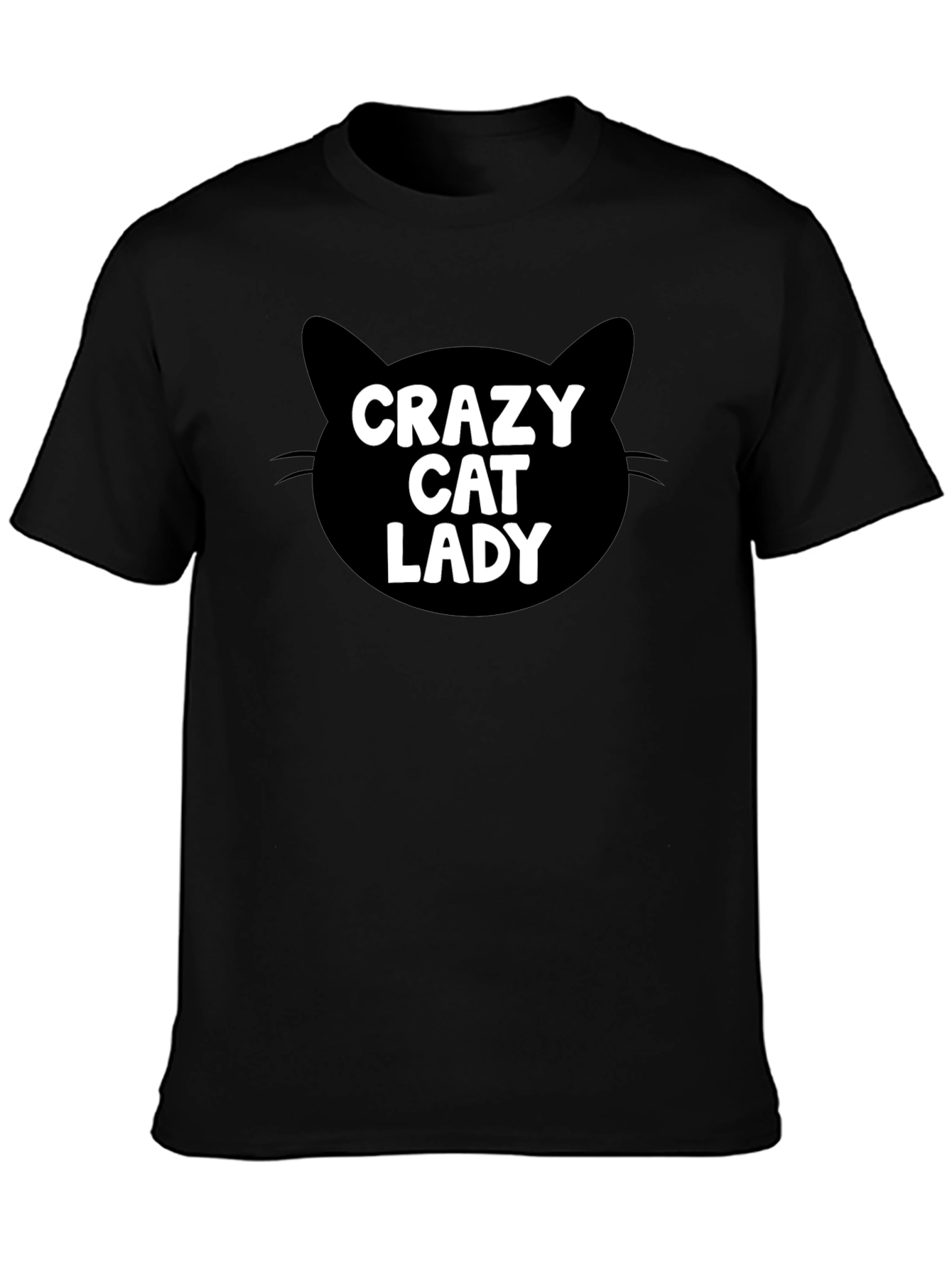 Crazy Cat Lady T-Shirt - Black