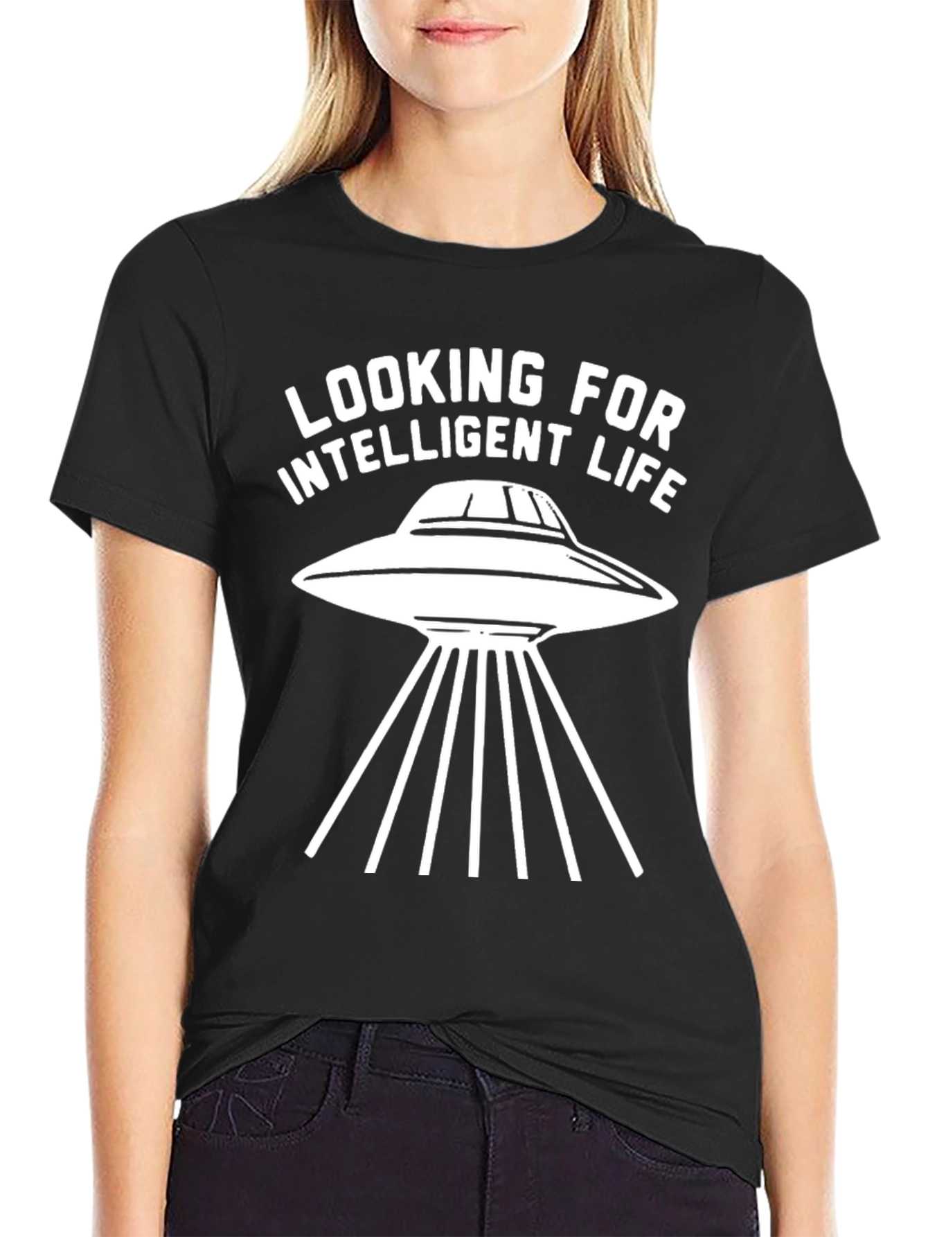 Looking for Intelligent Life UFO Graphic Tee