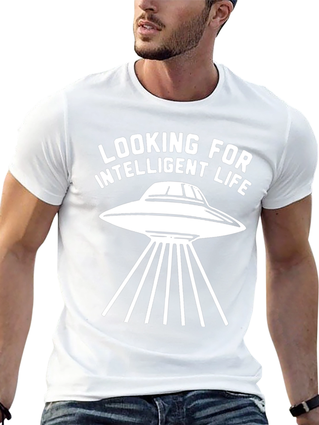 Looking for Intelligent Life UFO Graphic Tee