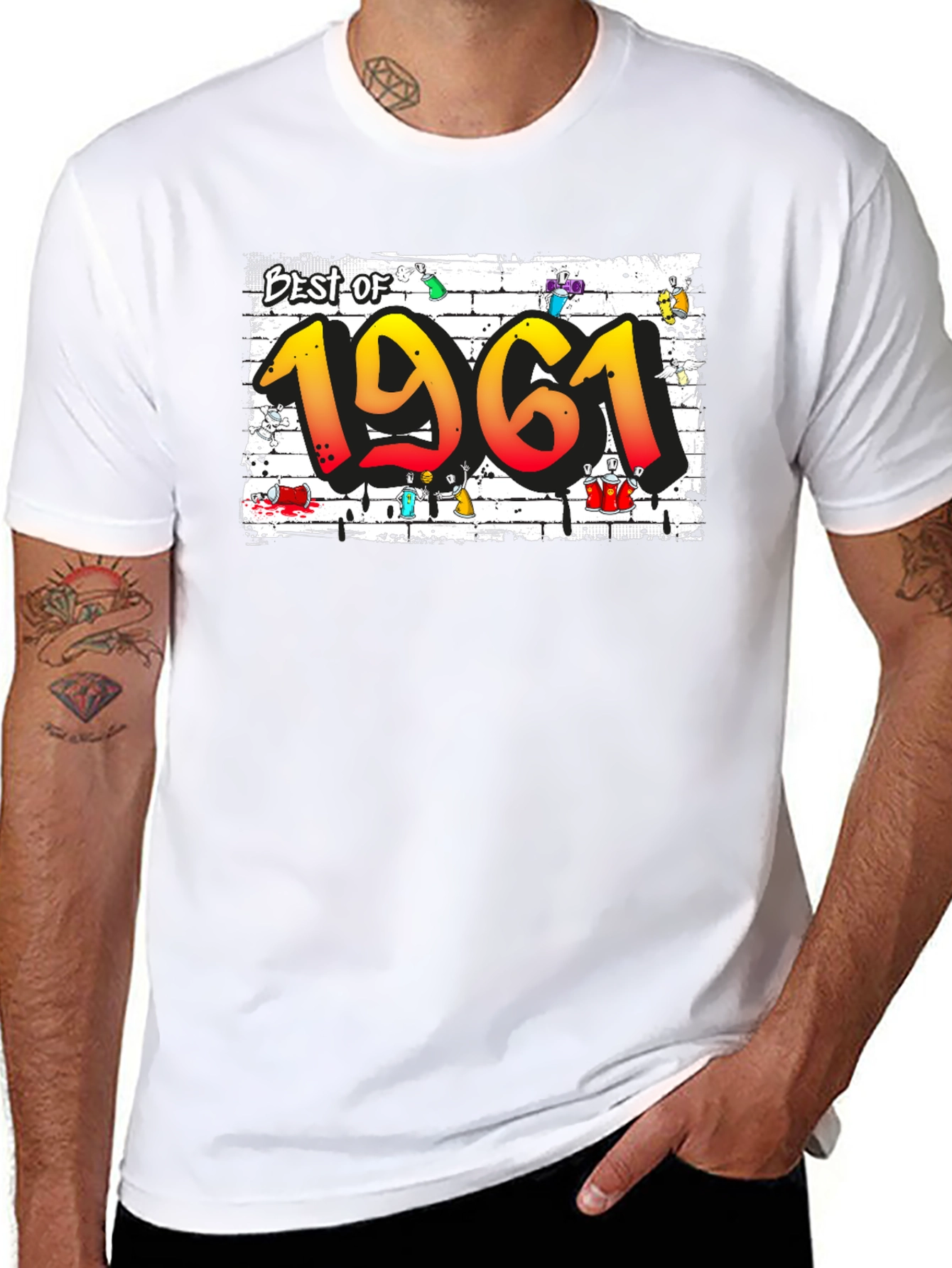 Best of 1961 Graffiti Style Graphic T-Shirt