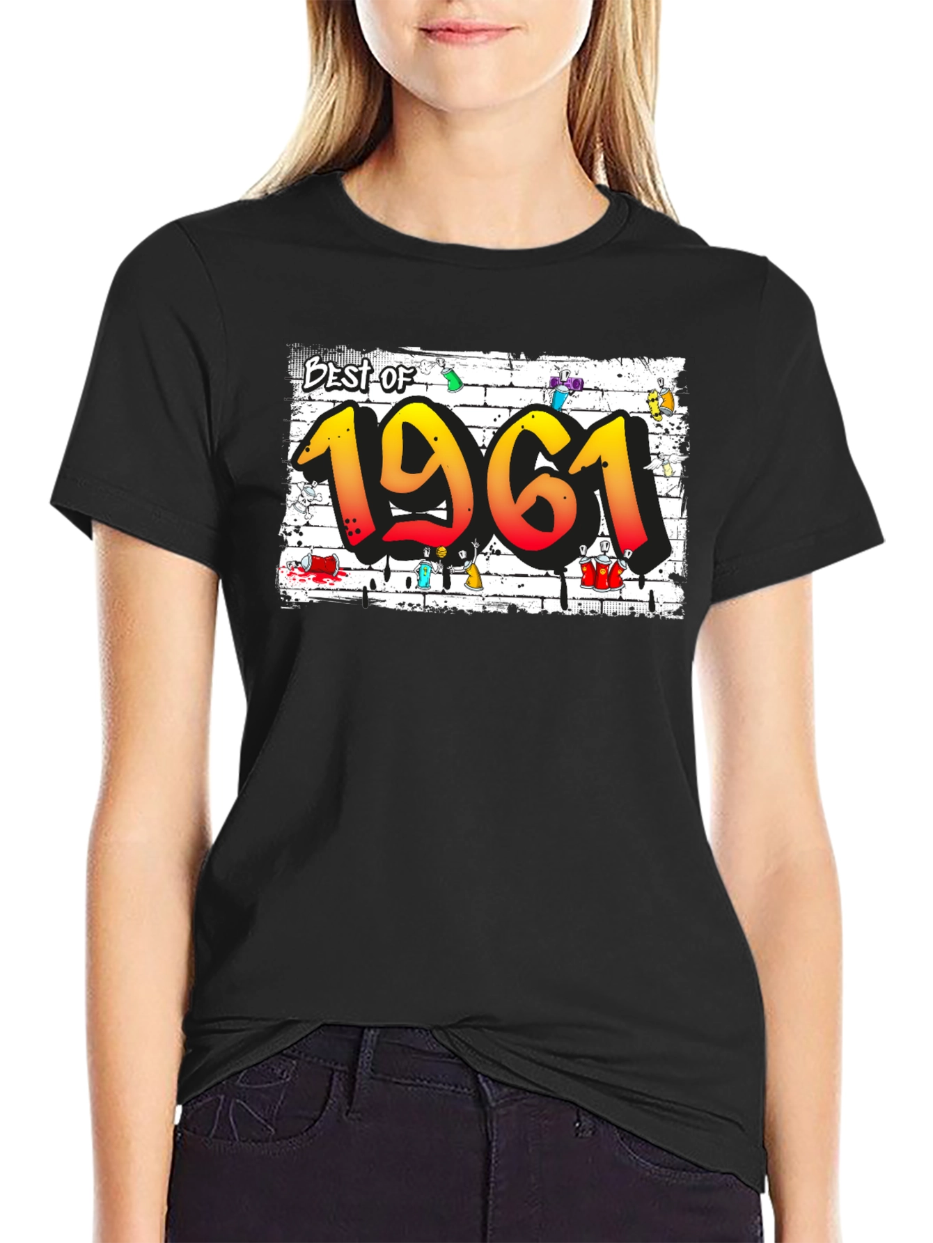 Best of 1961 Graffiti Style Graphic T-Shirt