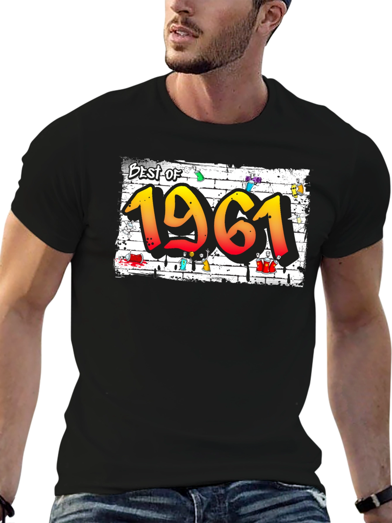 Best of 1961 Graffiti Style Graphic T-Shirt
